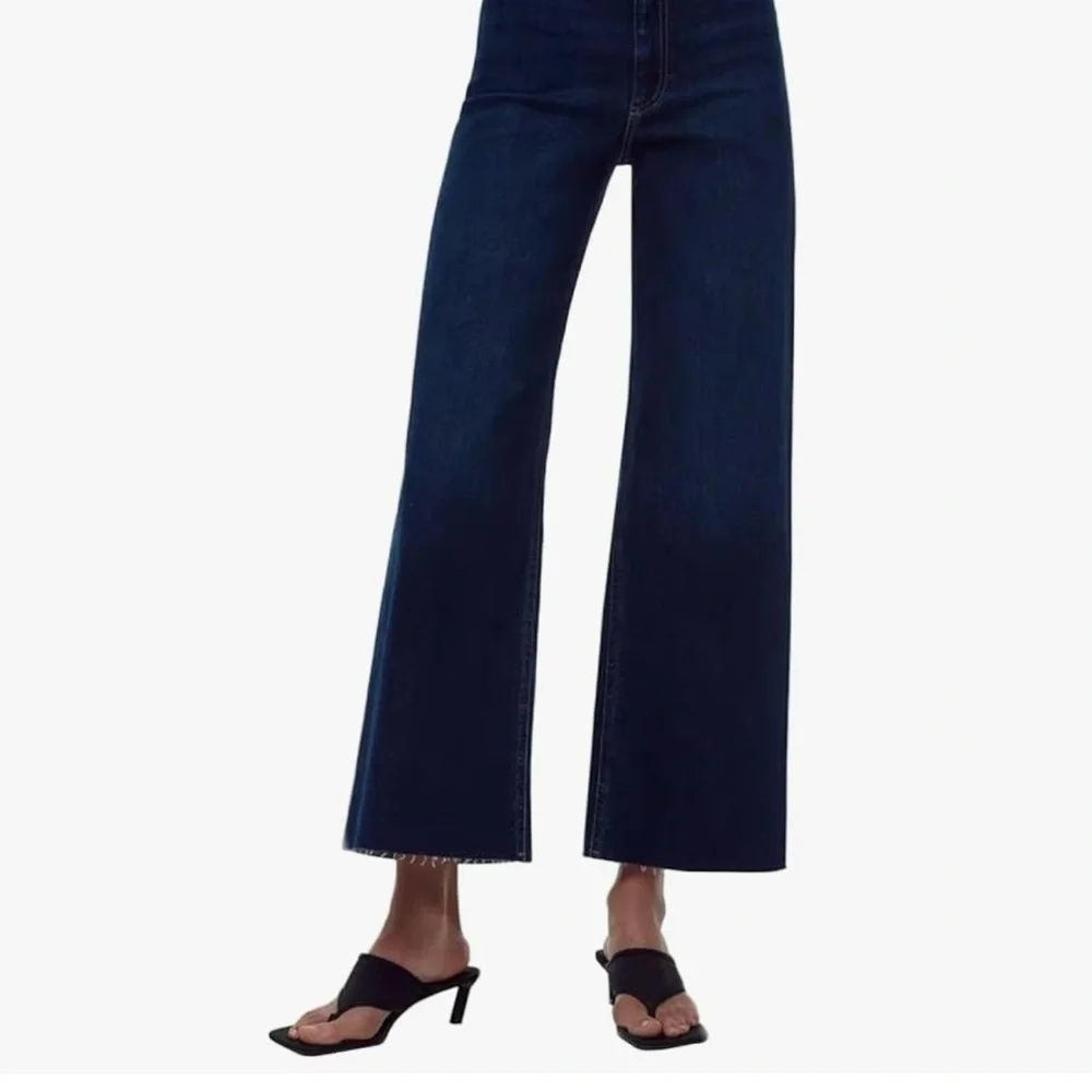 NEW Supgoreou high waisted Blue Wide-Leg Jeans‎ woman XL waist 30 inch